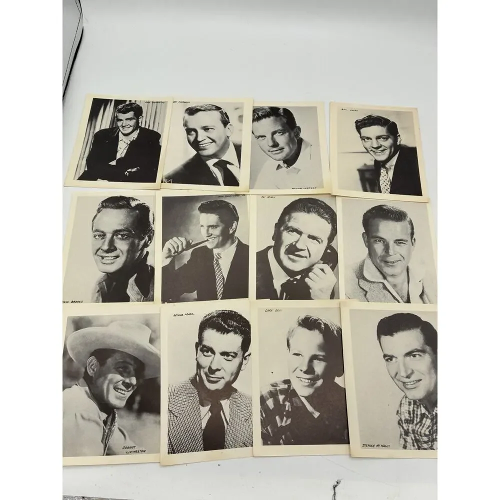 Vintage Hollywood Character Actors Arcade Card Lot – 40 Cards
